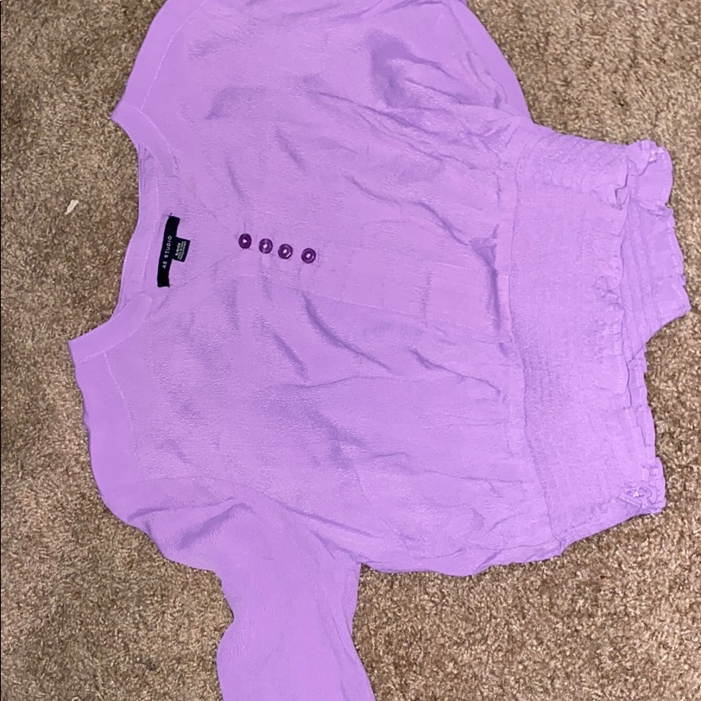 american eagle long sleeve crop top